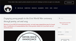 Desktop Screenshot of neversuchinnocence.com